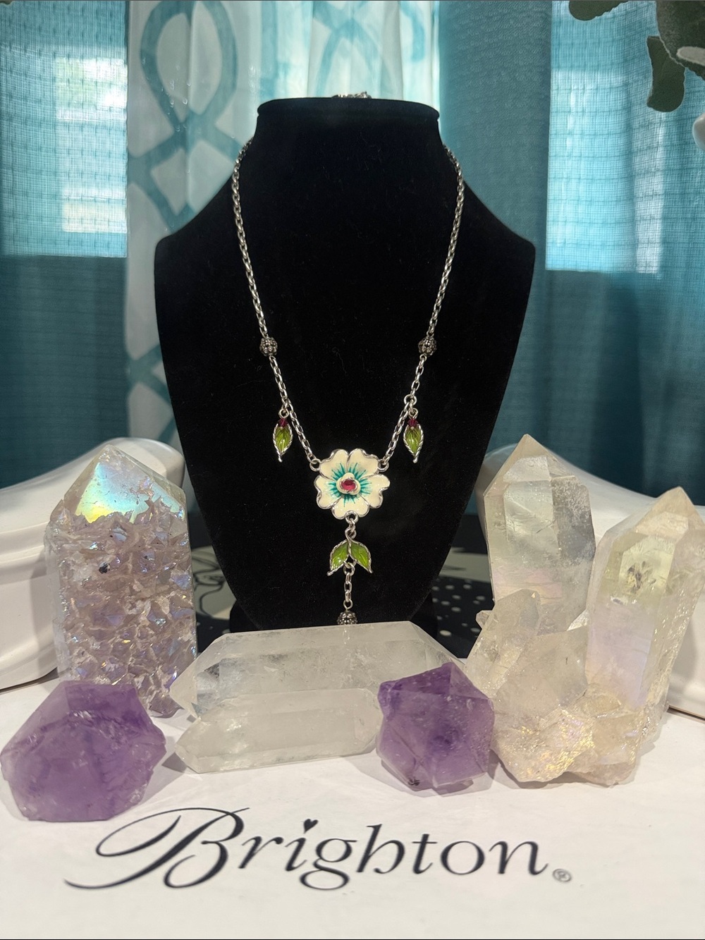 🩵🌸 RARE BRIGHTON VINTAGE NECKLACE ‘Pop Garden’ COLLECTION! MINT CONDITION